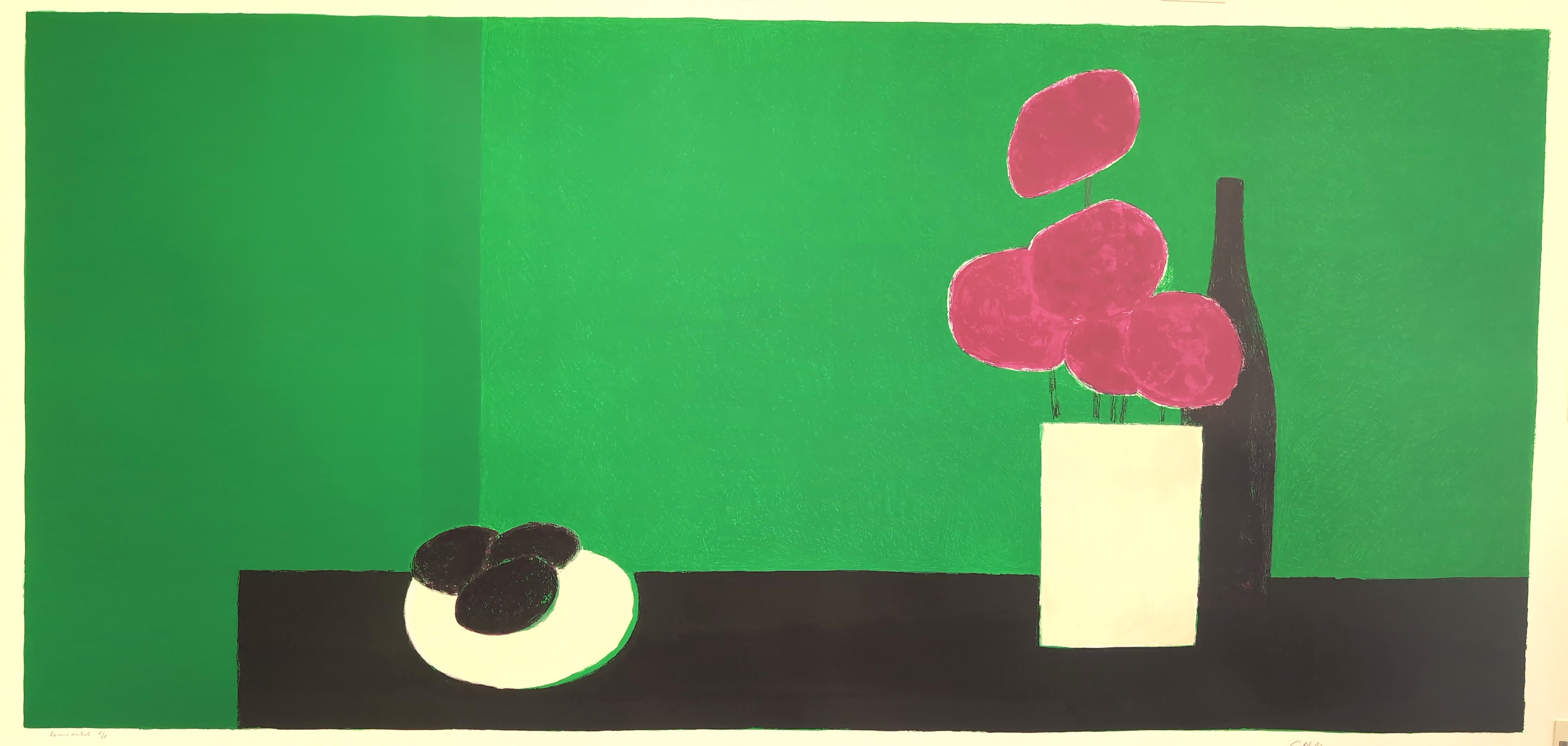 Visuel de Grande nature morte aux hortensias et avocats