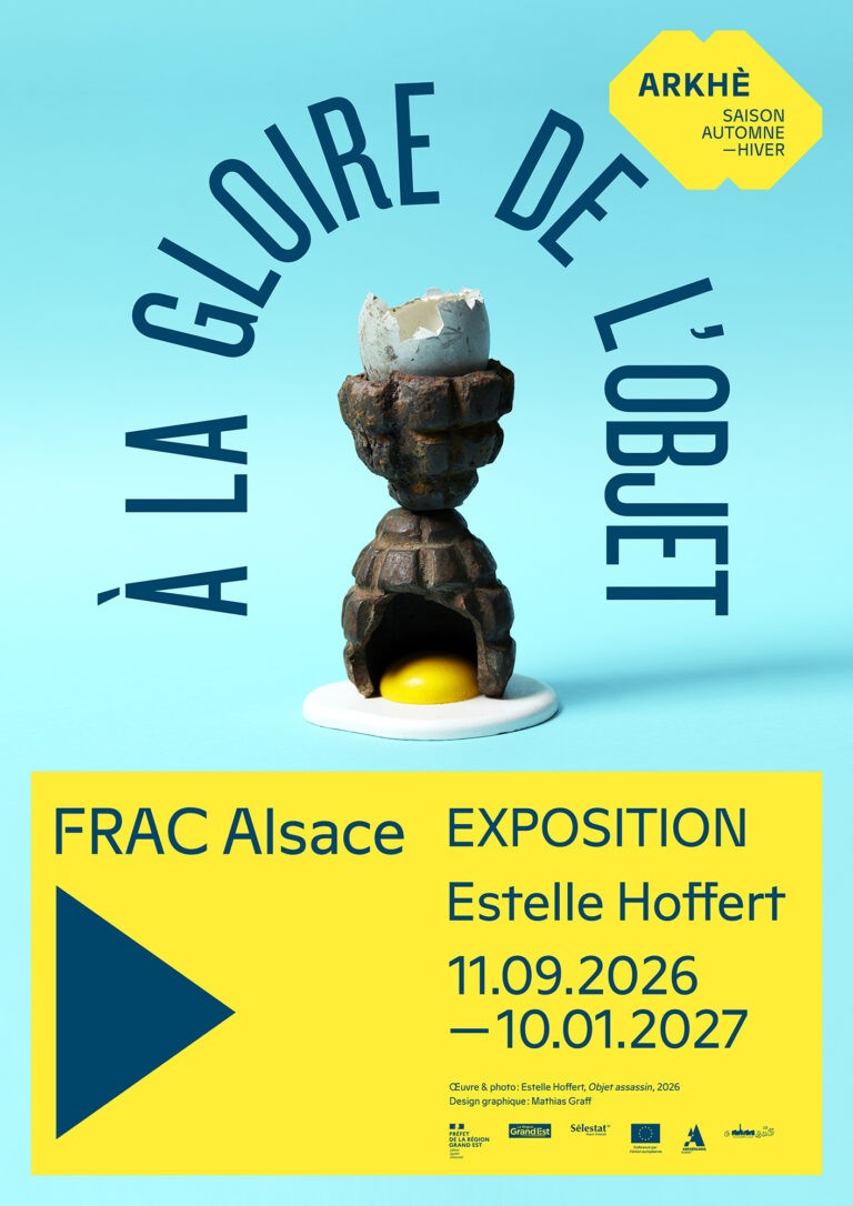 Visuel de 11.09–10.01.2027 FRAC Alsace À la gloire de l’objet Estelle Hoffert